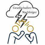 Symbol für Blockade durch Gesellschafterstreitigkeiten und Spannungen im Nachfolgeprozess